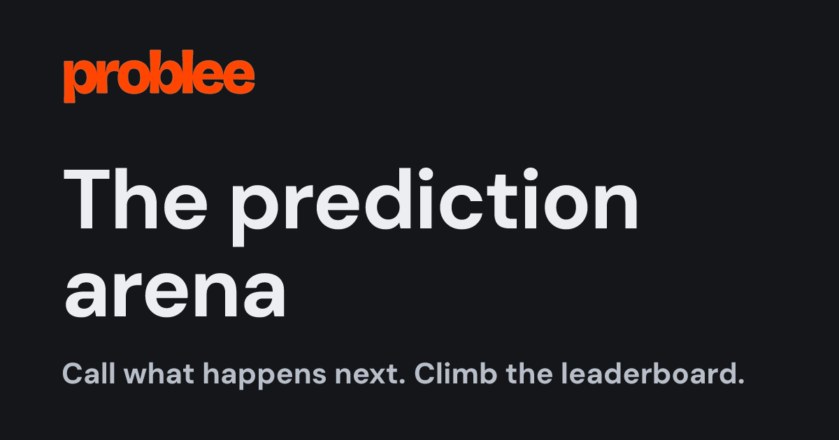 Show HN: Problee – play-money prediction markets (midterms, AI benchmarks, more)